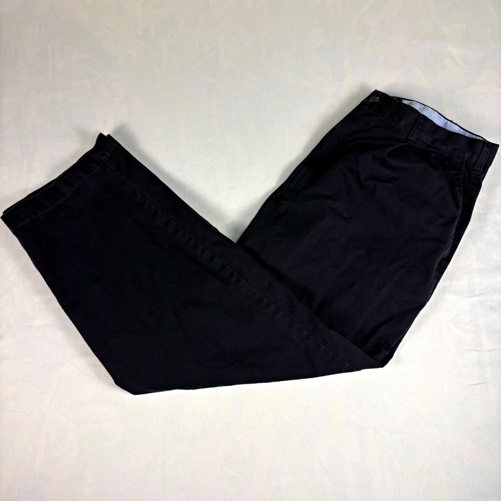 Tommy Hilfiger Golf Men's Chino Pants Black Cotton Twill Regular Fit W34